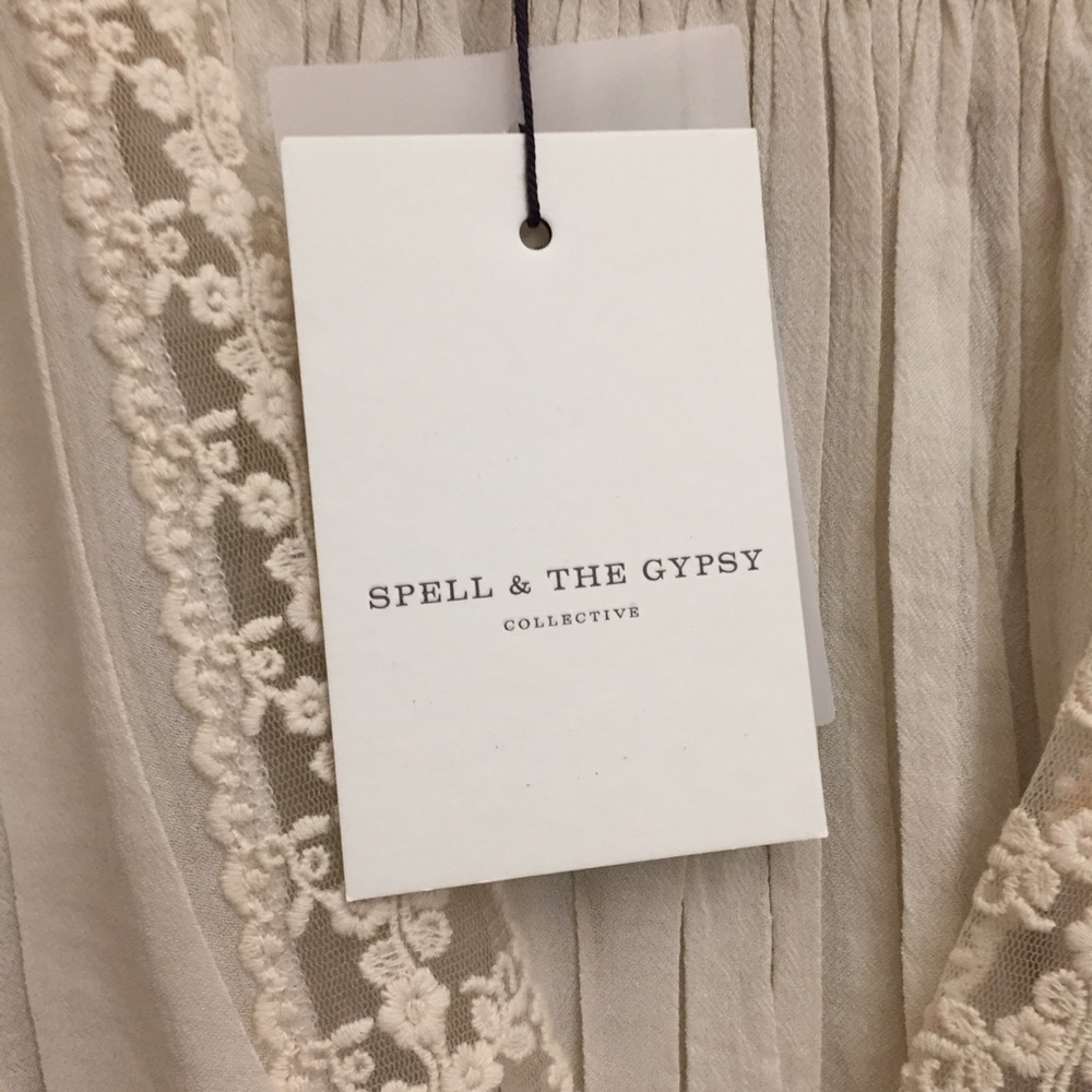 NWT Spell & The Gypsy Le Gauze Lace Duster lace XS - Picture 10 of 16